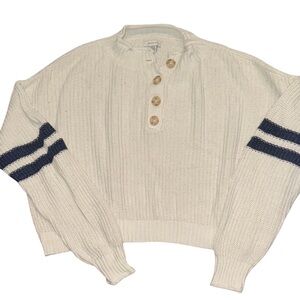 American Eagle Outfitters Ivory Knit Sweater | Sz S